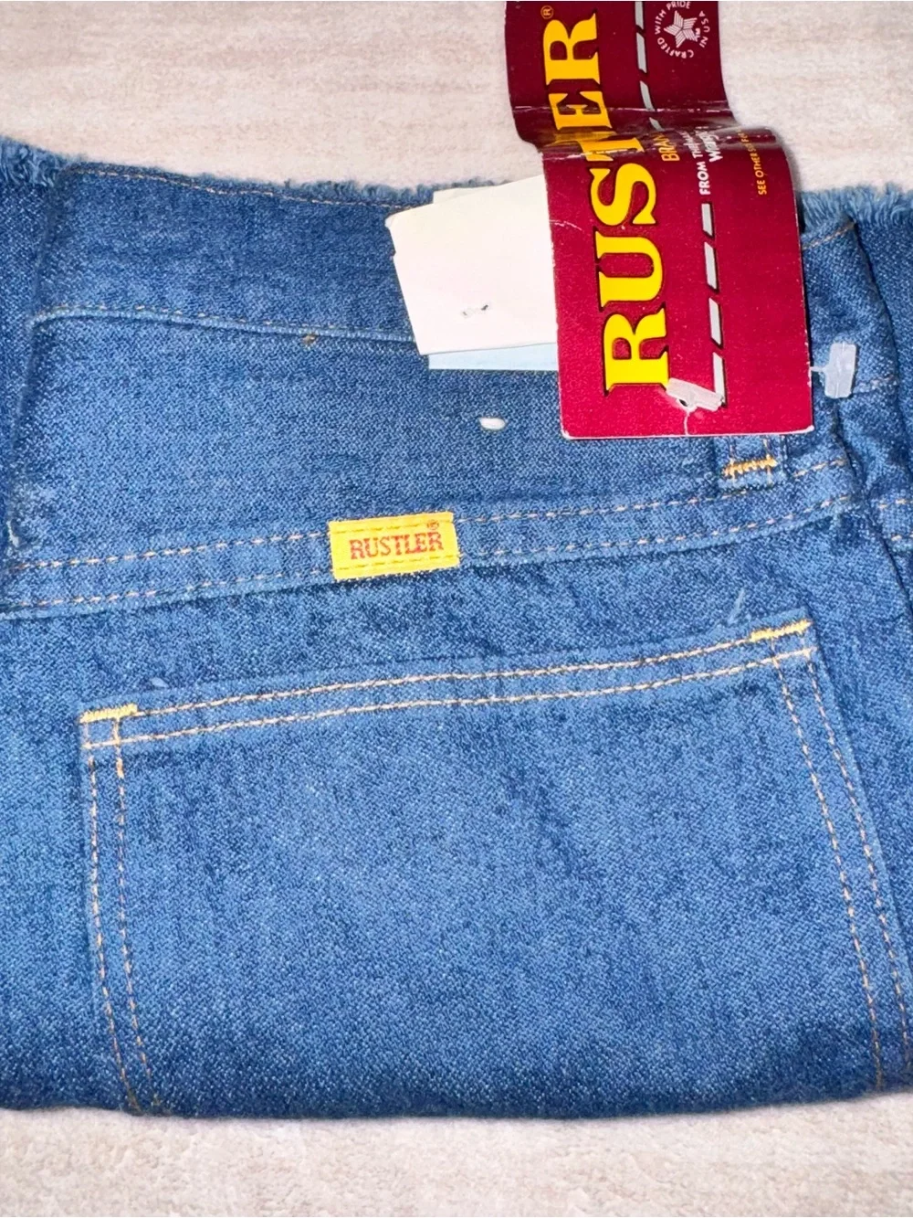 Rustler Indigo Denim Cutoff Shorts